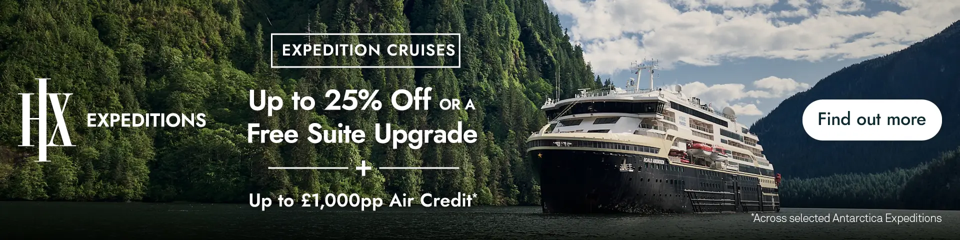 HX Expeditions Up to 25%